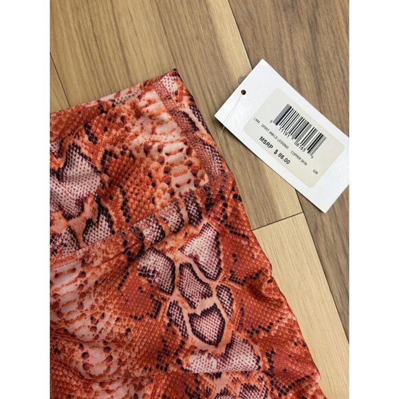 Pheel NWT Orange Snake Print Spirit Leggings S/M - Picture 2 of 4